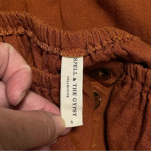 Spell & the Gypsy Rani Mini Dress  Linen - Picture 3 of 10